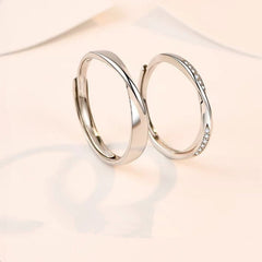 Simple Stylish Couple Open Ring