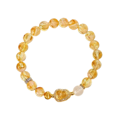 Fashion Yellow Citrine Gourd Bracelet