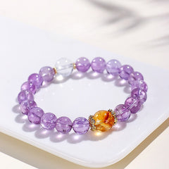 Purple Azeztulite Wisdom Bracelet