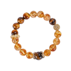 Tiger's Eye Rutilated Quartz Melody Stone Bracelet