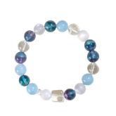 Aquamarine and Blue Fluorite Bracelet