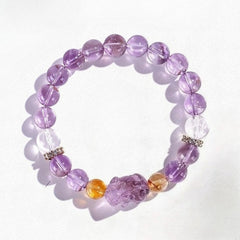 Bolivian Amethyst Beaded Bracelet