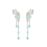 Butterfly Water Drop Fringed Earrings