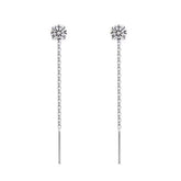 Stylish and Simple Zircon Earrings