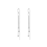 Romantic Long Star Fringed Threader Earrings