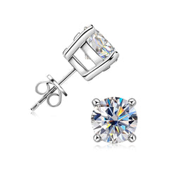 Classic Moissanite Stud Earrings