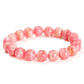 Delicate Rhodochrosite Bead Bracelet