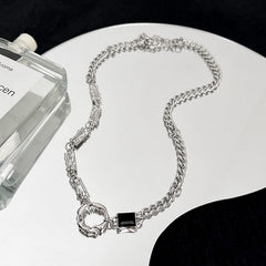 Titanium Steel Splicing Men's Necklace