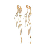 Long Chain Fringed Earrings