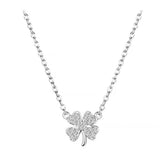 Lucky Leaf Four-Leaf Clover Pendant Necklace