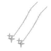 Diamond Star Long Earrings
