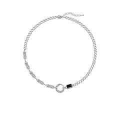 Titanium Steel Splicing Men's Necklace