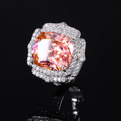 Bird’s Nest Cut Colorful Gemstone Ring