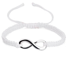 imple 8-Character Braided Adjustable Bracelet