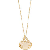 Chalcedony Long Life Lock Necklace