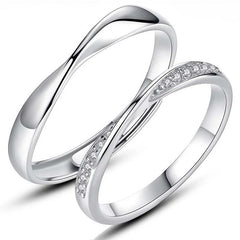 Simple Stylish Couple Open Ring