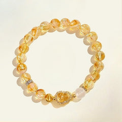 Fashion Yellow Citrine Gourd Bracelet