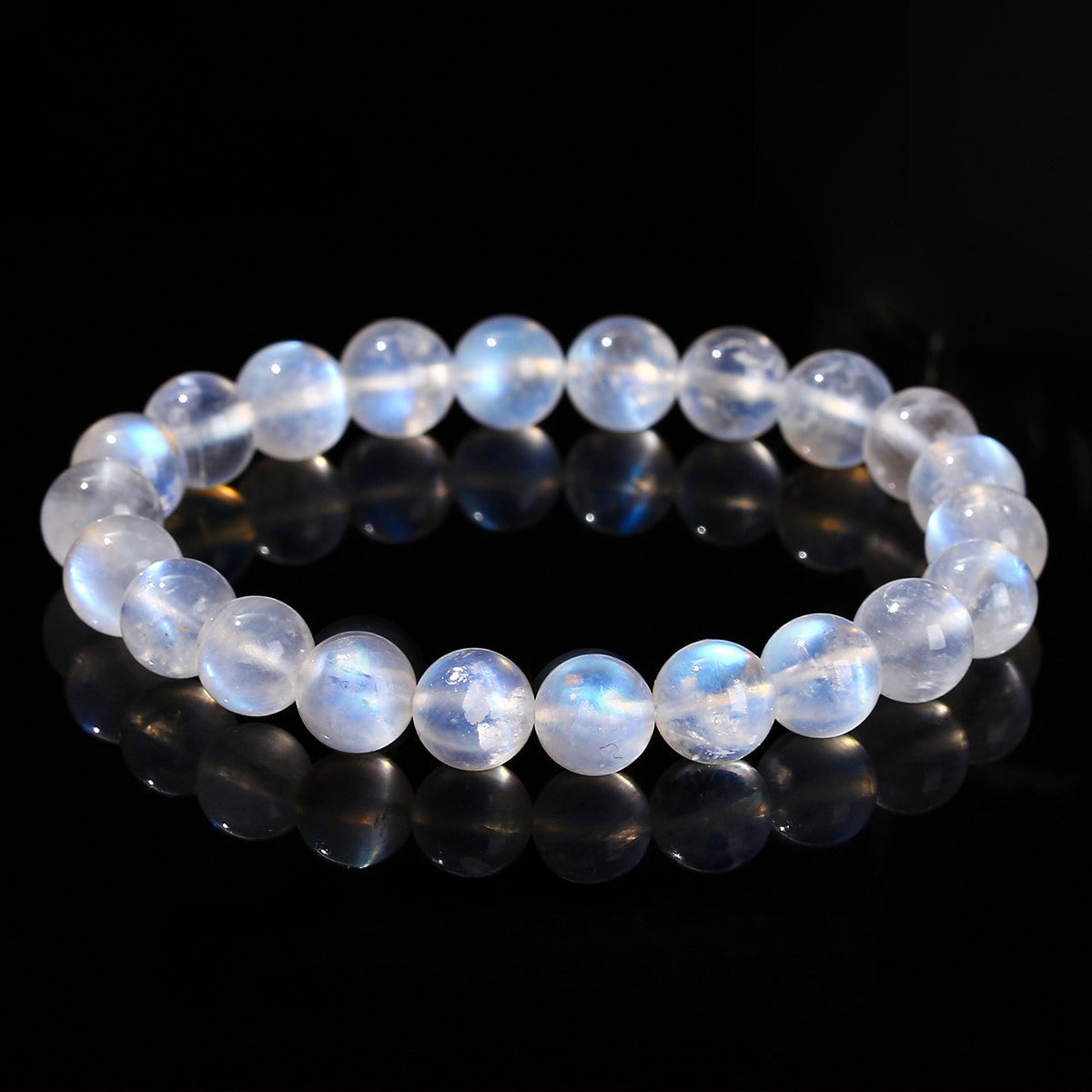 Minimalist Natural Blue Moonstone Bracelet