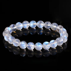 Minimalist Natural Blue Moonstone Bracelet