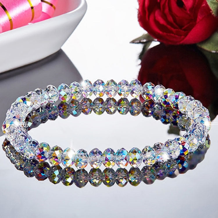 Schoolgirl Square Crystal Tennis Bracelet