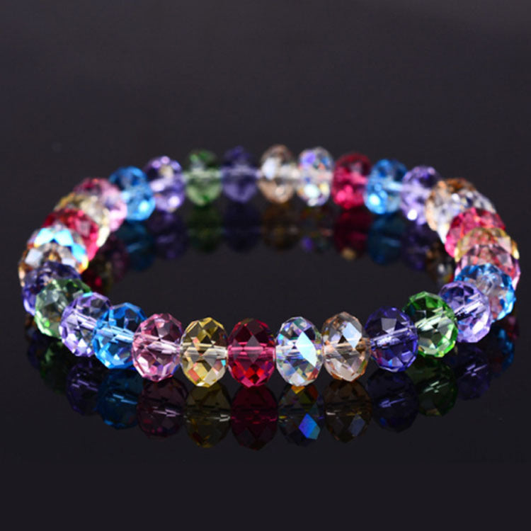 Schoolgirl Square Crystal Tennis Bracelet