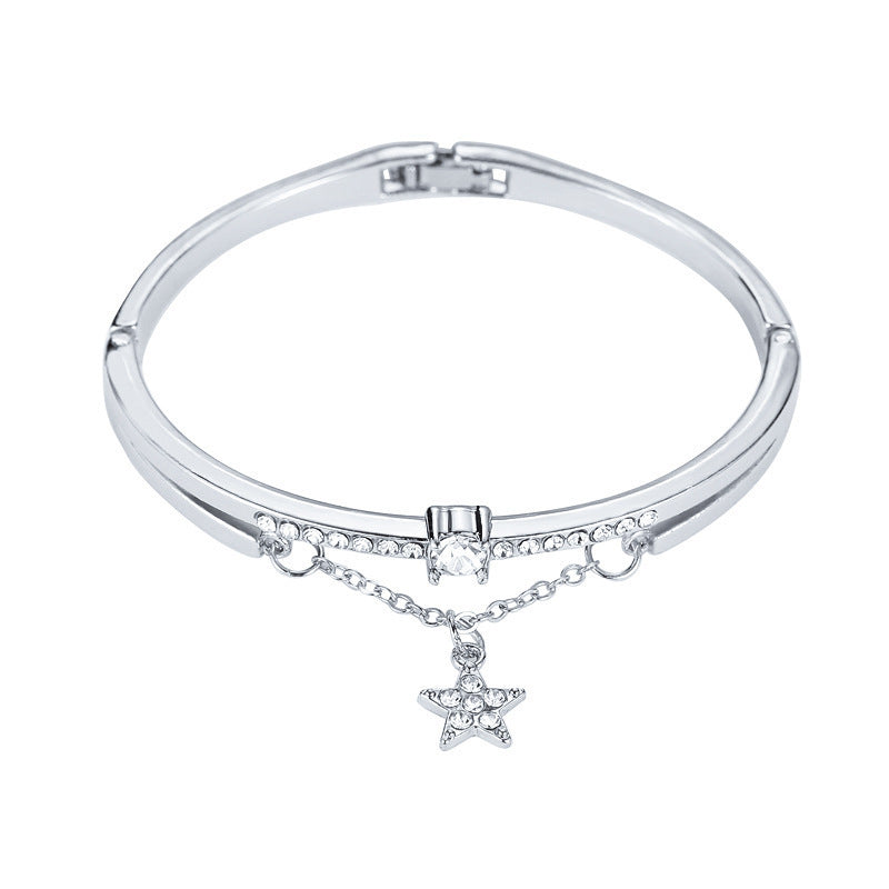 Fashion Pentagram Diamond Bracelet