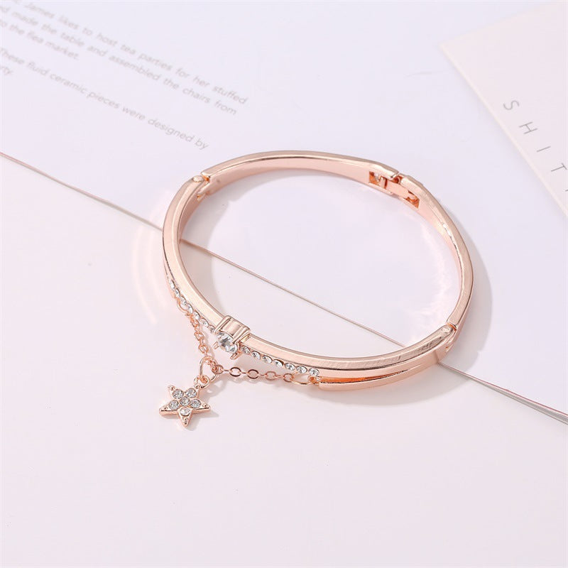 Fashion Pentagram Diamond Bracelet