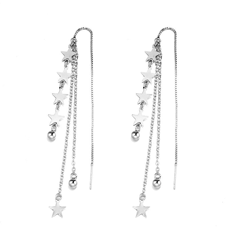 Meteor shower long earrings