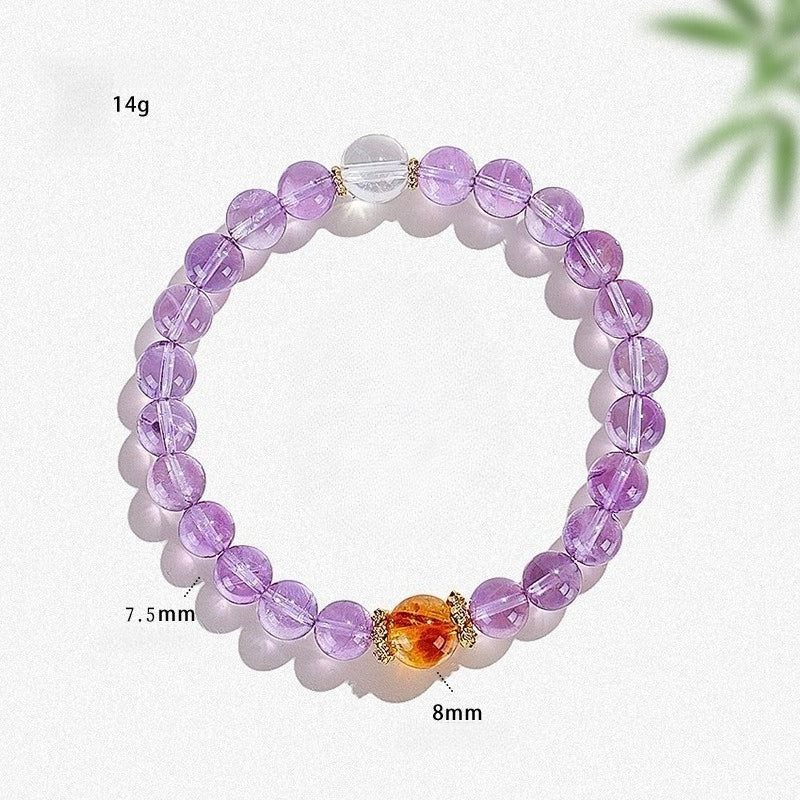 Purple Azeztulite Wisdom Bracelet