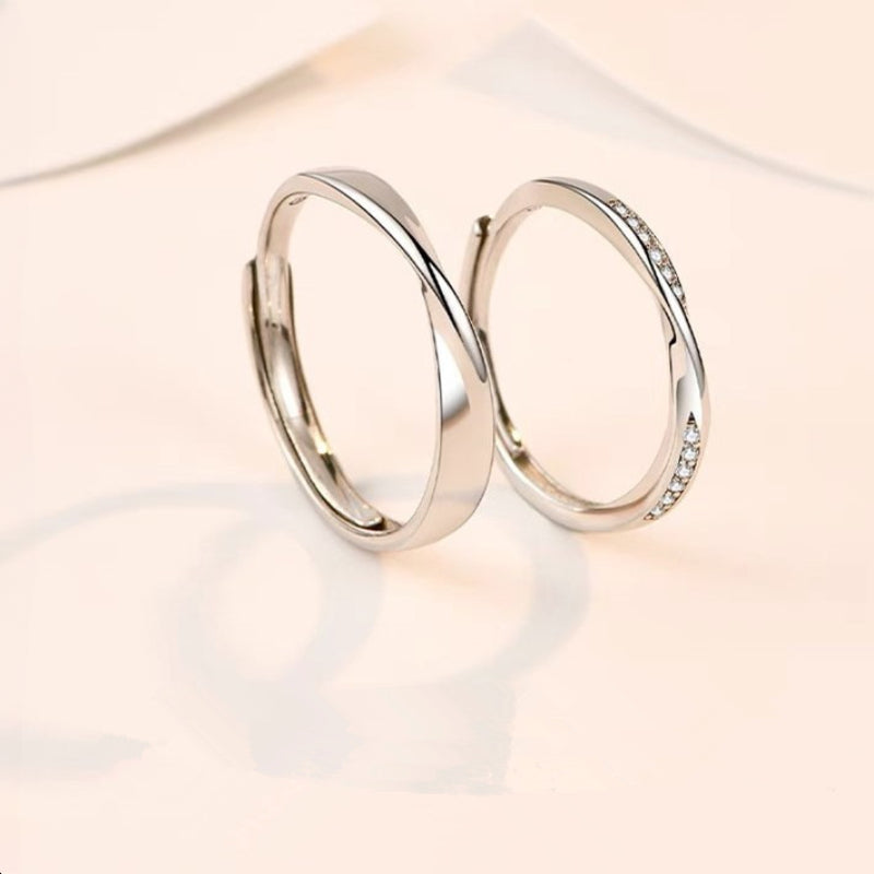 Simple and stylish couple open ring