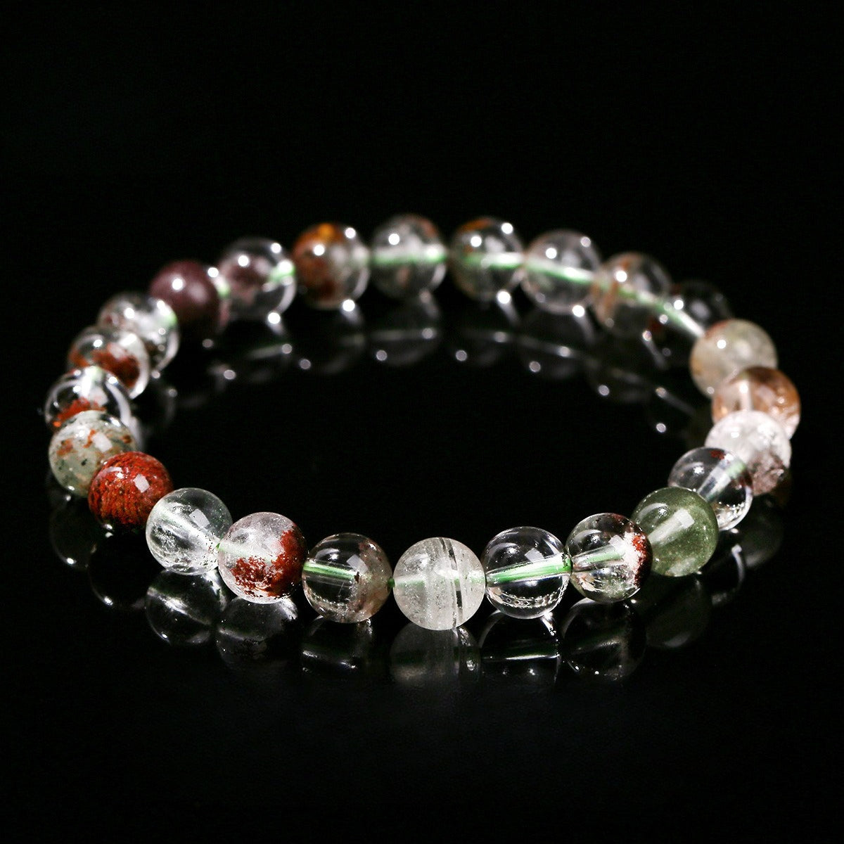 Green Phantom Quartz Wealth Bowl Bracelet