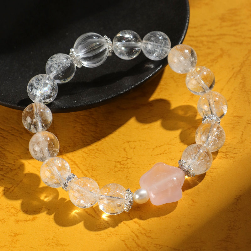 Sweet Luster Clear Quartz Bracelet