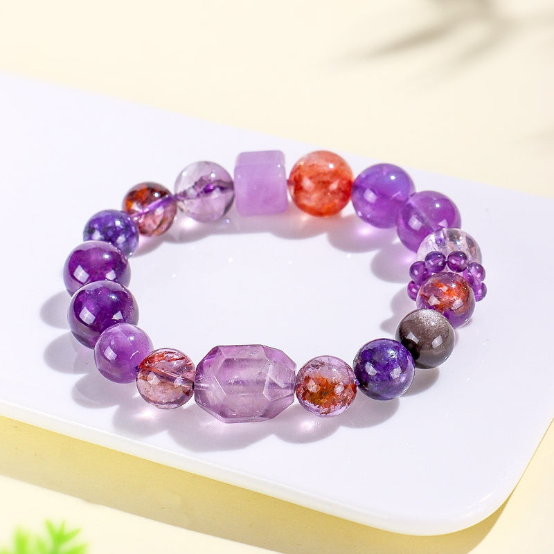 Bolivian Amethyst Multi-Stone Bracelet