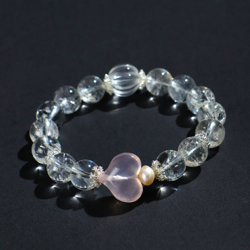 Sweet Luster Clear Quartz Bracelet