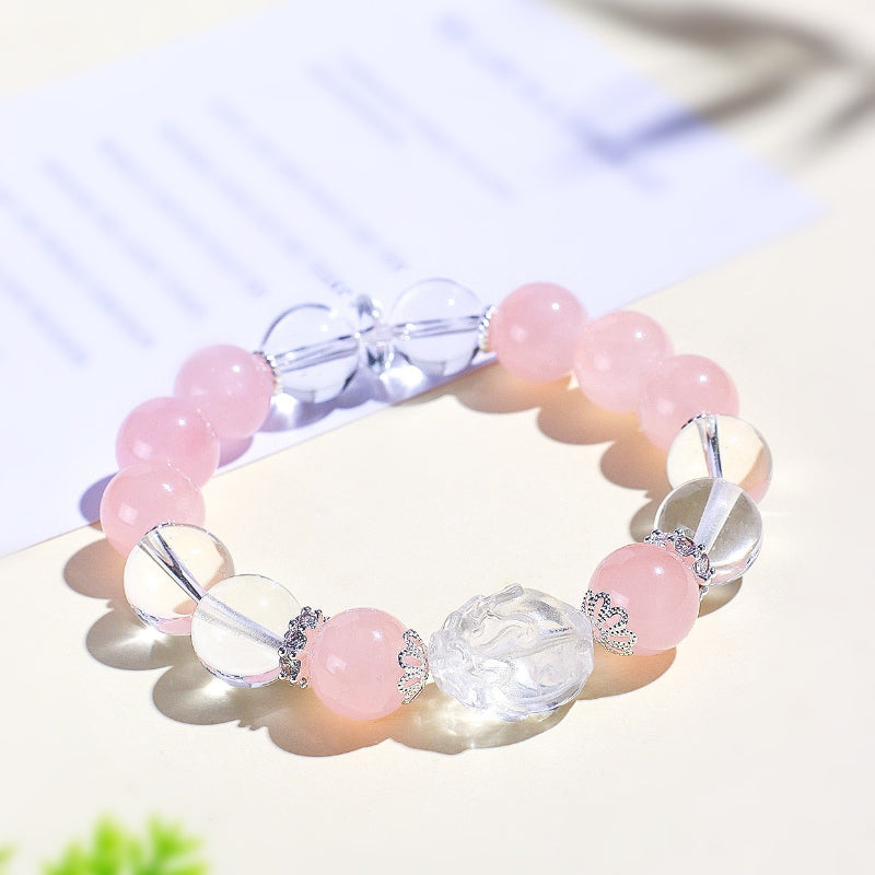 Natural Crystal Dragon Turtle Bracelet