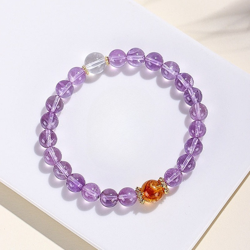 Purple Azeztulite Wisdom Bracelet