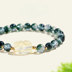 Wealth Guardian Green Phantom Quartz Bracelet