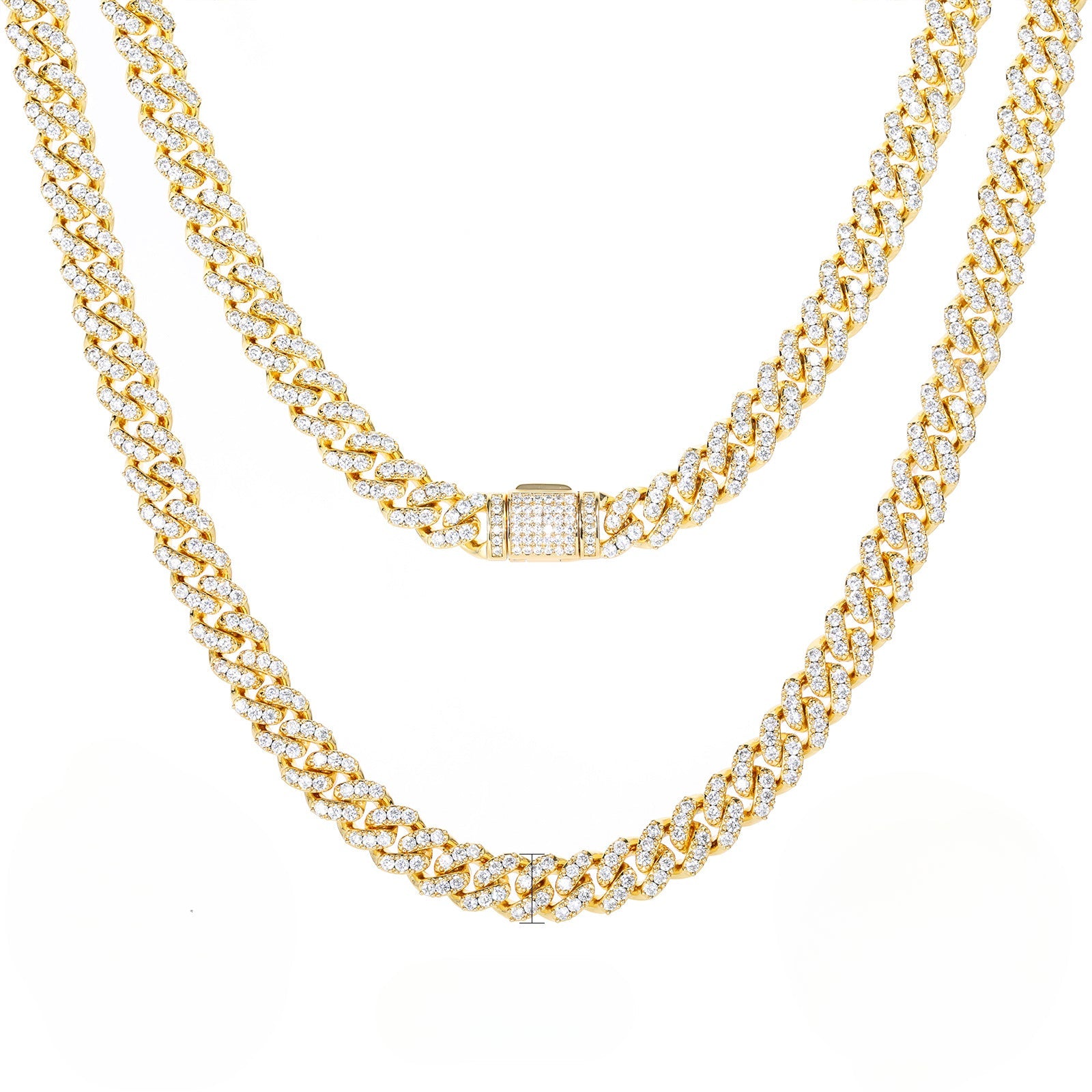 Single Row Zircon Hip Hop Necklace