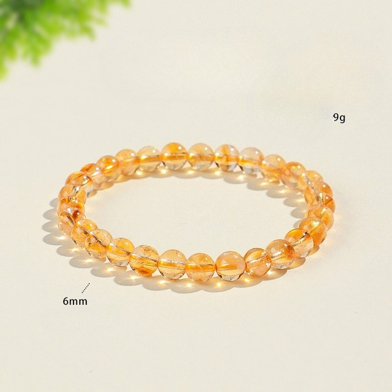Stylish Natural Citrine Crystal Point Bracelet