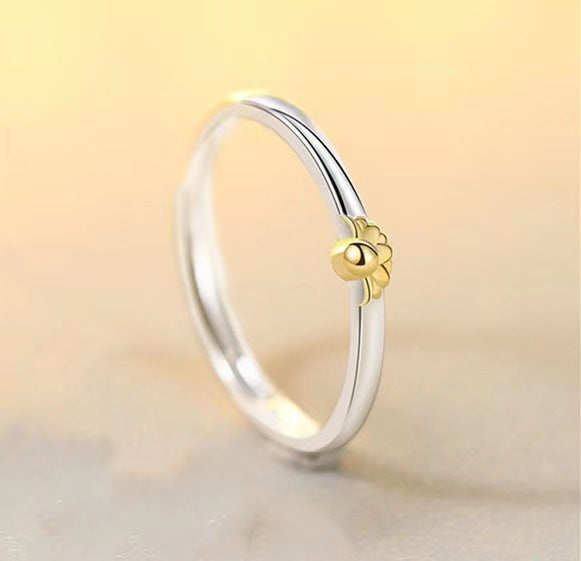 Sunflower couple ring