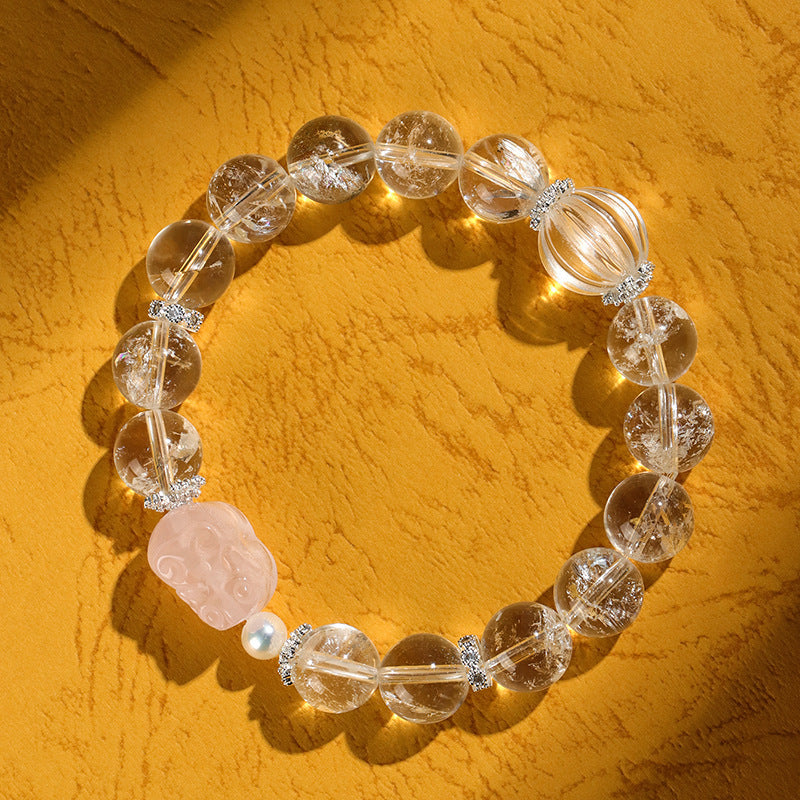 Sweet Luster Clear Quartz Bracelet