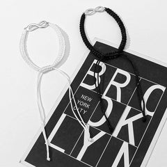 imple 8-Character Braided Adjustable Bracelet