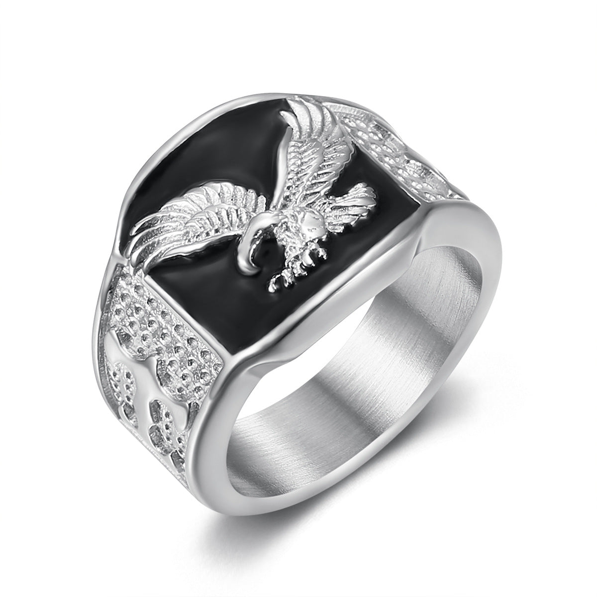 Spread Your Wings and Fly Eagle Domineering Men's Ring