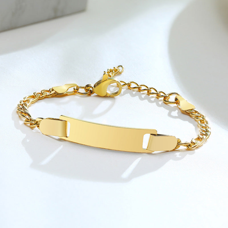 Blank bend card adjustable bracelet