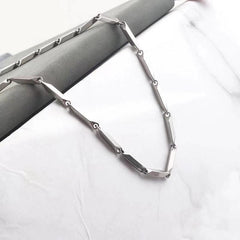 Rhombus Titanium Steel Necklace