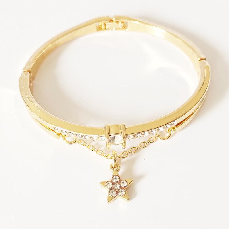 Fashion Pentagram Diamond Bracelet