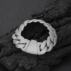 Trendy Personalized Diamond-Encrusted Men’s Bracelet