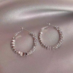Broken Silver Light Luxury Earrings