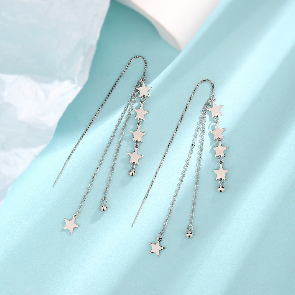 Meteor shower long earrings