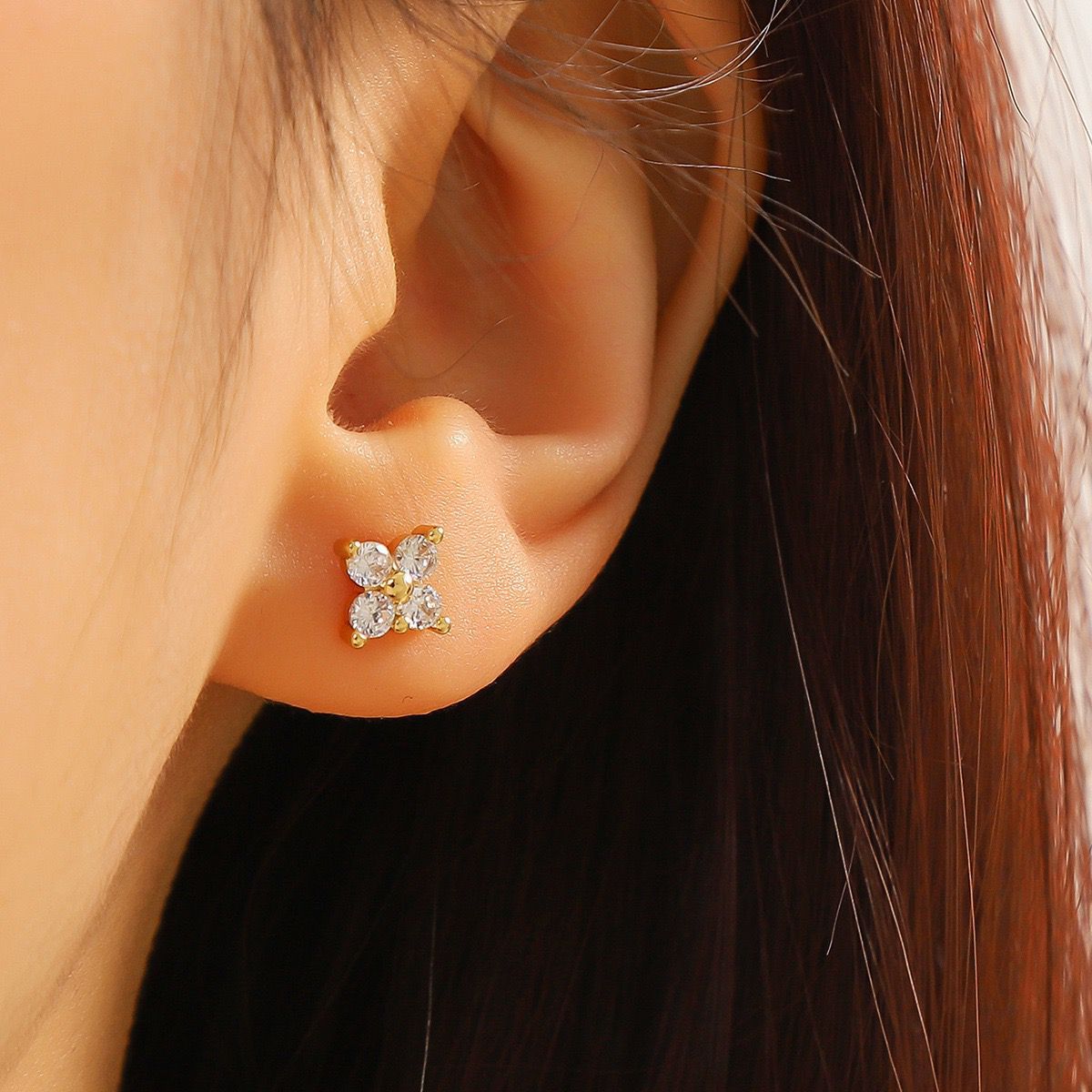 Lucky Clover Stud Earrings